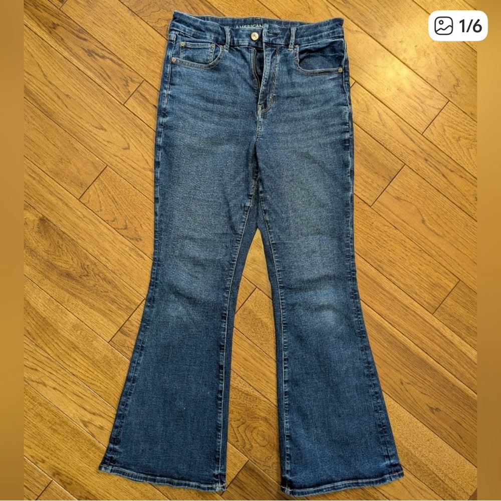 American Eagle Outfitters Blue Flare Jeans